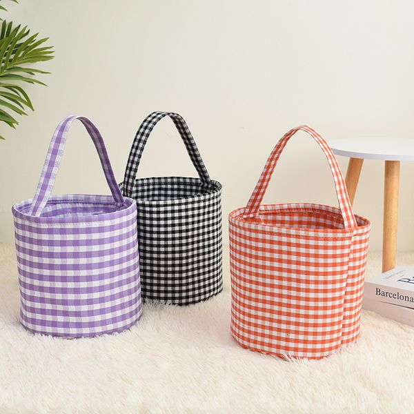 Gingham Halloween Bucket