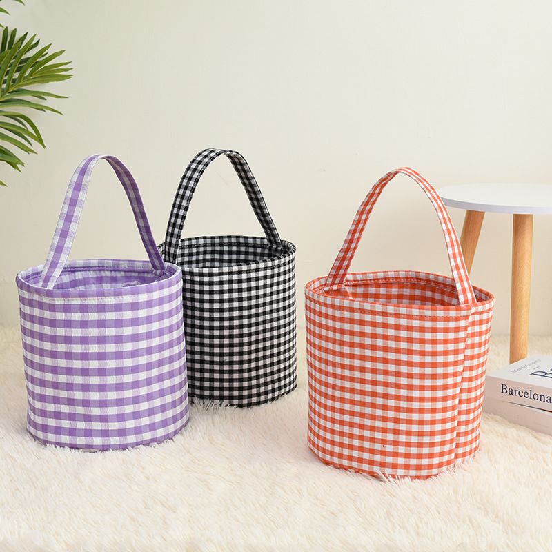 Gingham Halloween Bucket