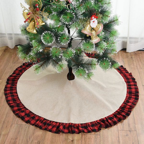 Burlap Christmas Tree Skirt 48 Inch