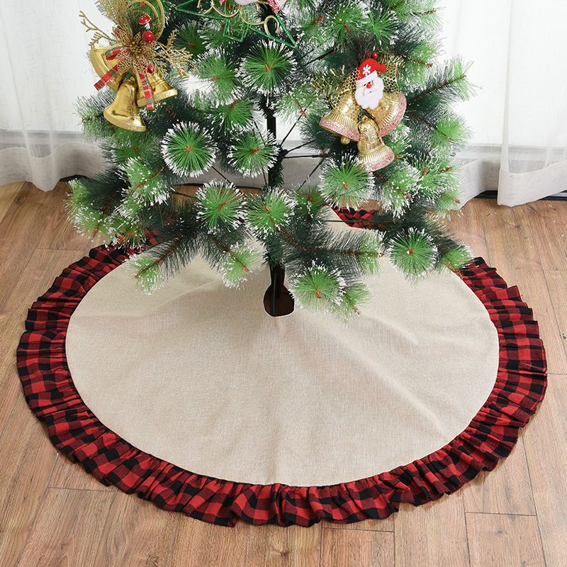 Burlap Christmas Tree Skirt 48 Inch