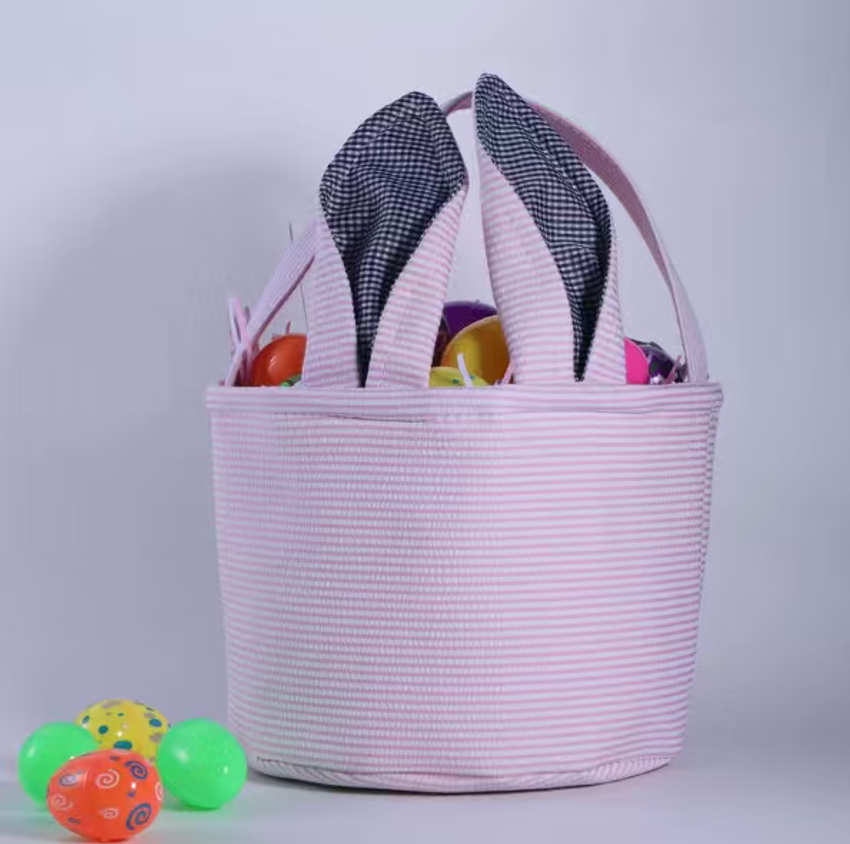 Seersucker Easter Baskets