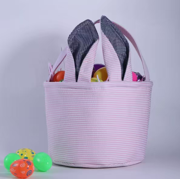 Seersucker Easter Baskets
