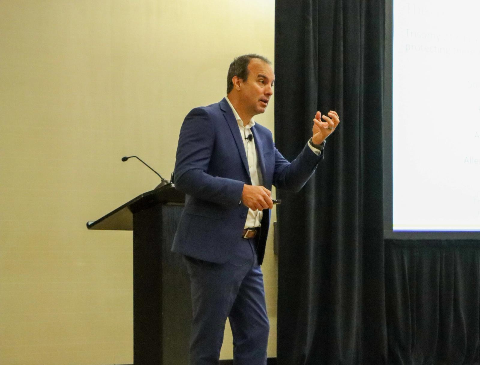 Dr. Joaquin Espinosa giving an INCLUDE DCC presentation at the NDSC Convention