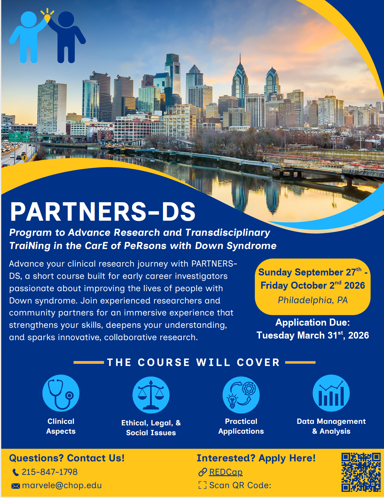 A hands-on training experience for early-career investigators focused on improving the lives of people with Down syndrome.