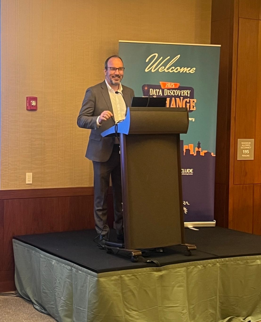 Dr. Espinosa at the Data Discovery Exchange event cohosted by the INCLUDE DCC and Kids First DRC.