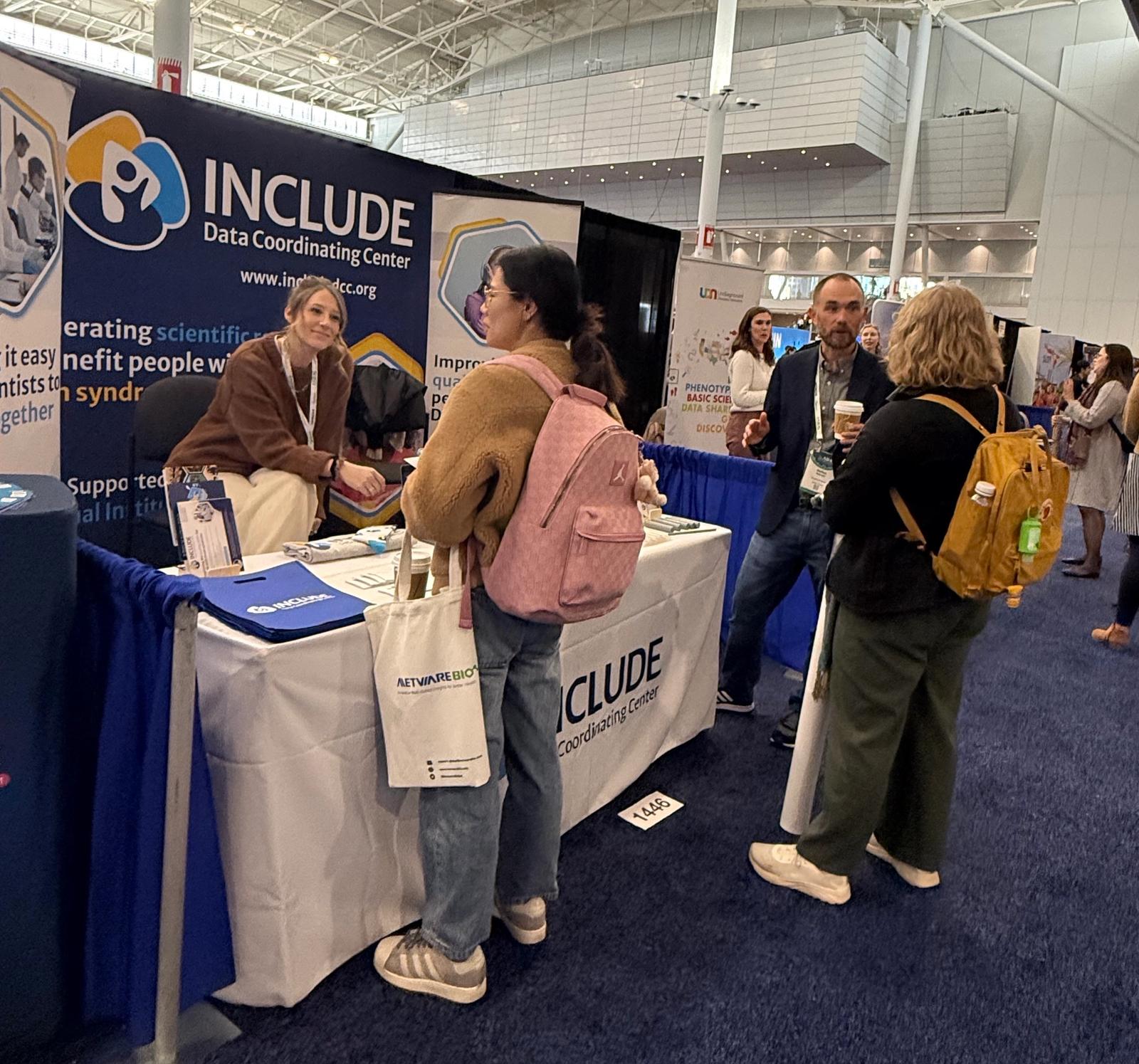 The INCLUDE DCC team ready to collaborate and answer questions at the booth!