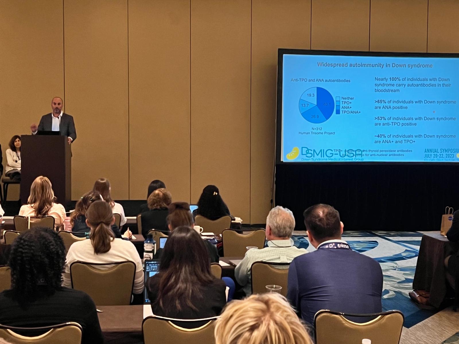 Image of Dr. Joaquin Espinosa presenting at the 2023 NDSC Annual Convention.