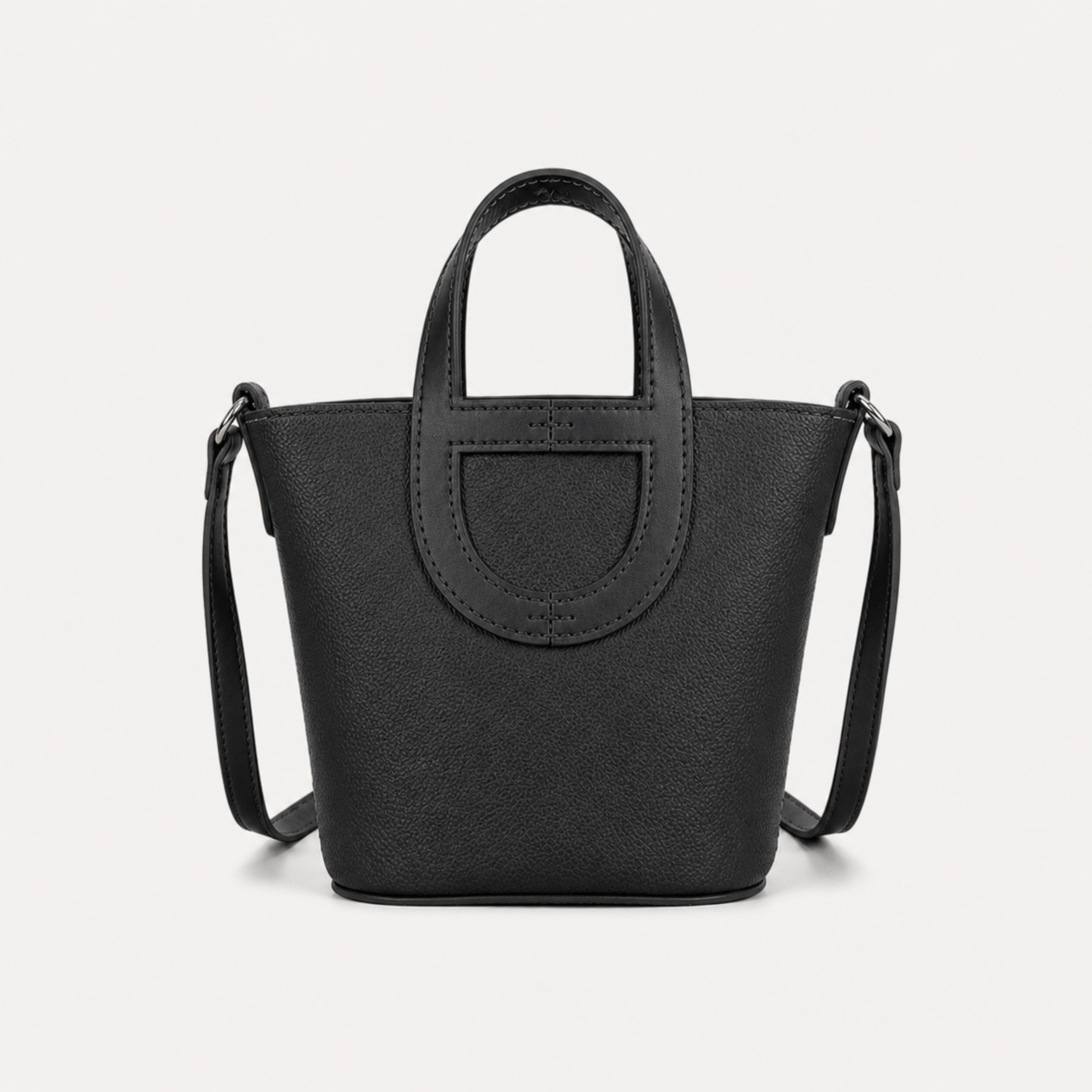 Crescent Handle Mini Tote – Black