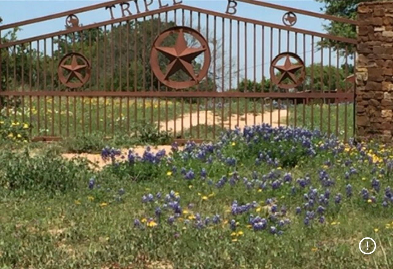Beautiful gated entrance to Triple B Ranch.