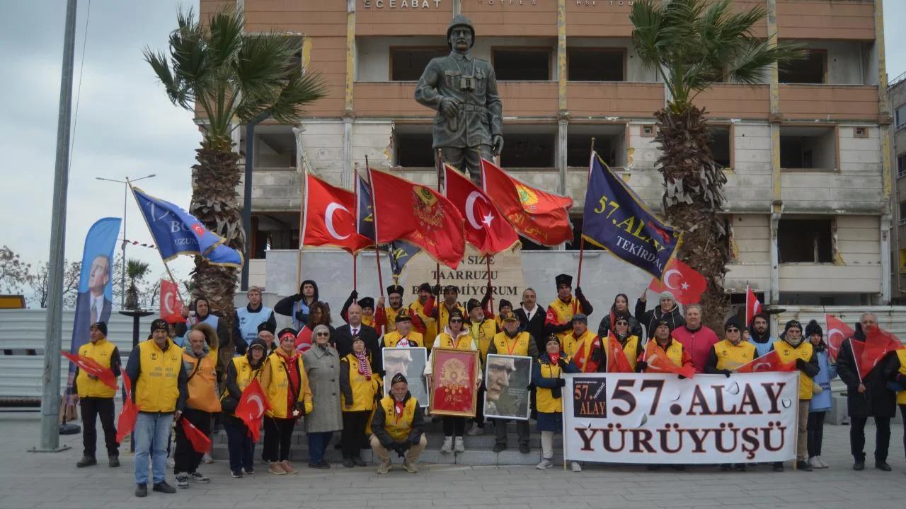 Tekirdağ’dan Conkbayırı’na yürüyorlar