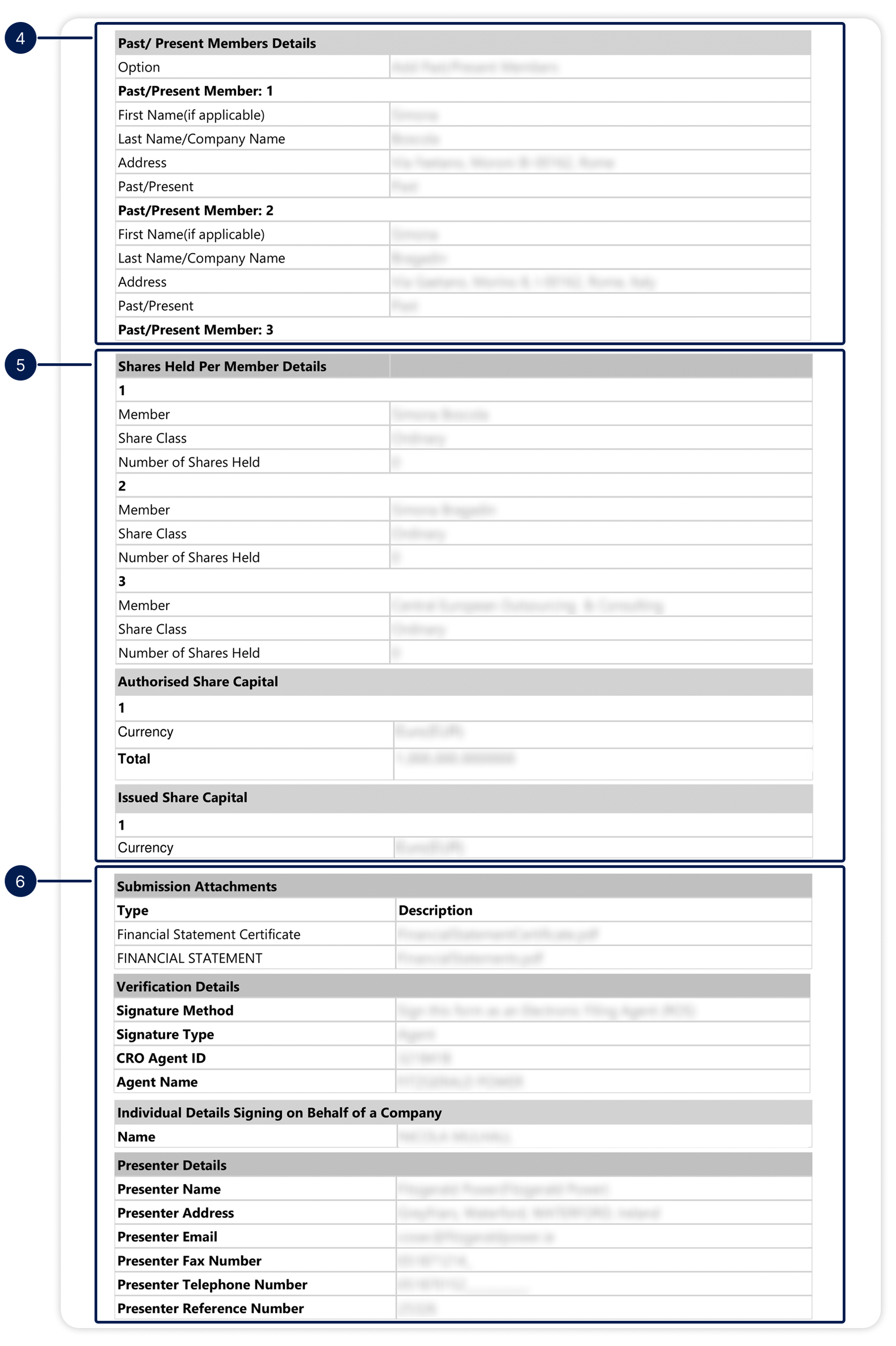 Ireland - Annual return page 2