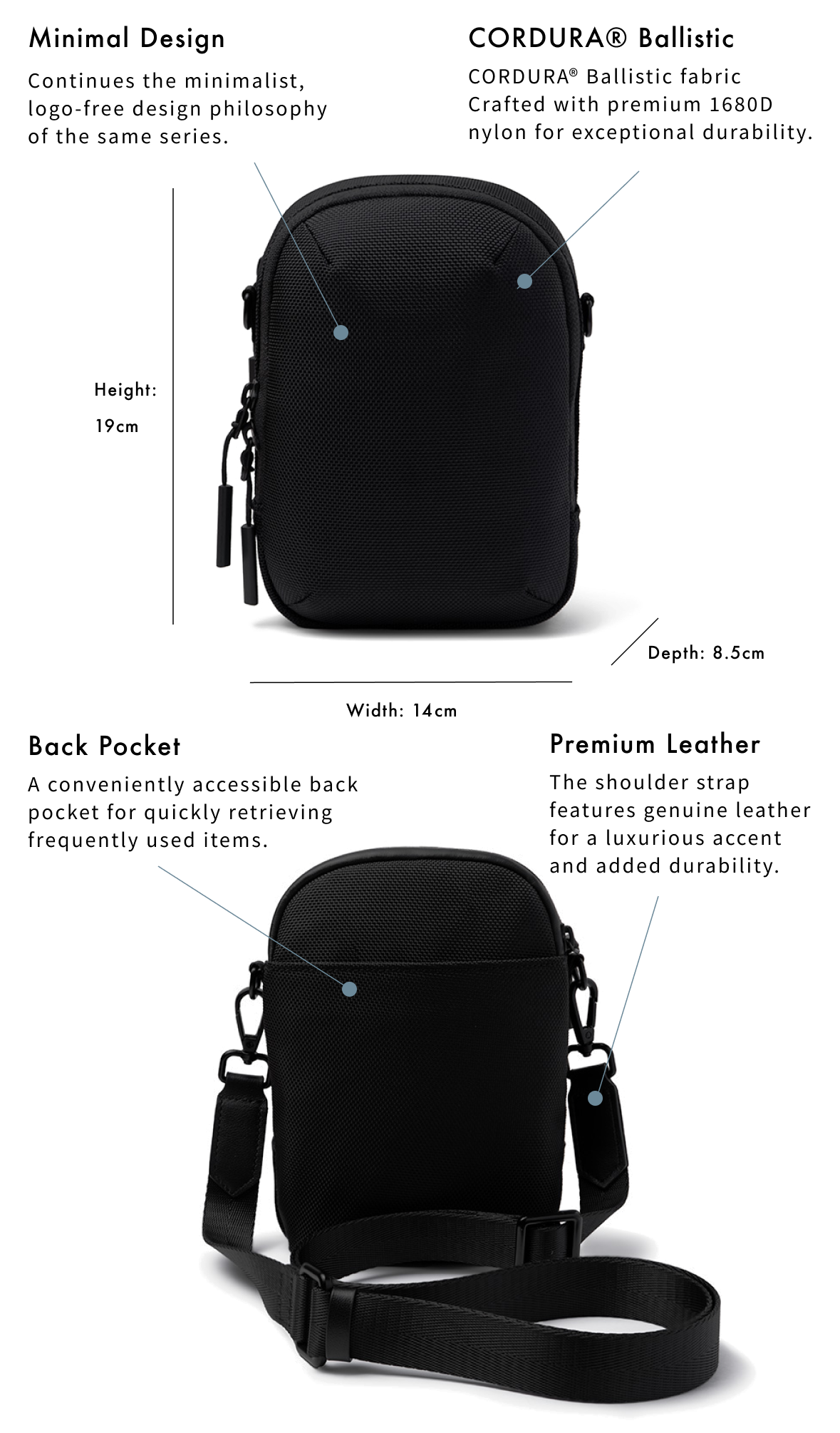バッグ CASEFINITE THE TOKYO TECHPACK PHONESLING The Tokyo Techpack Phonesling - Ergofinite