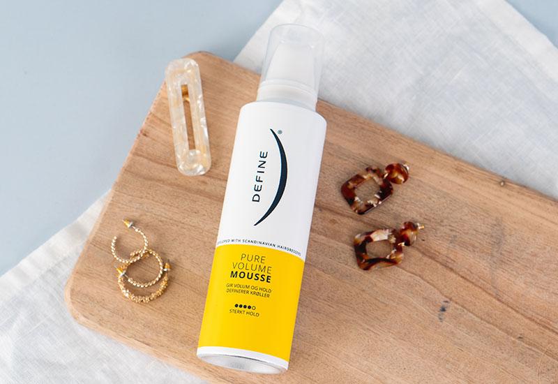Define hårprodukter pure volume mousse