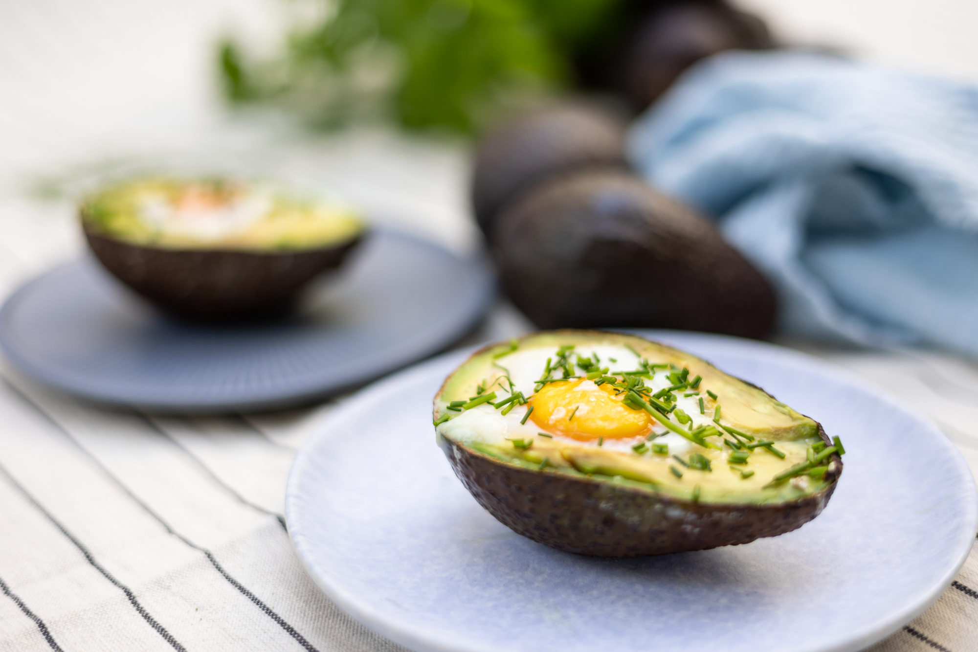 avokado med posjert egg