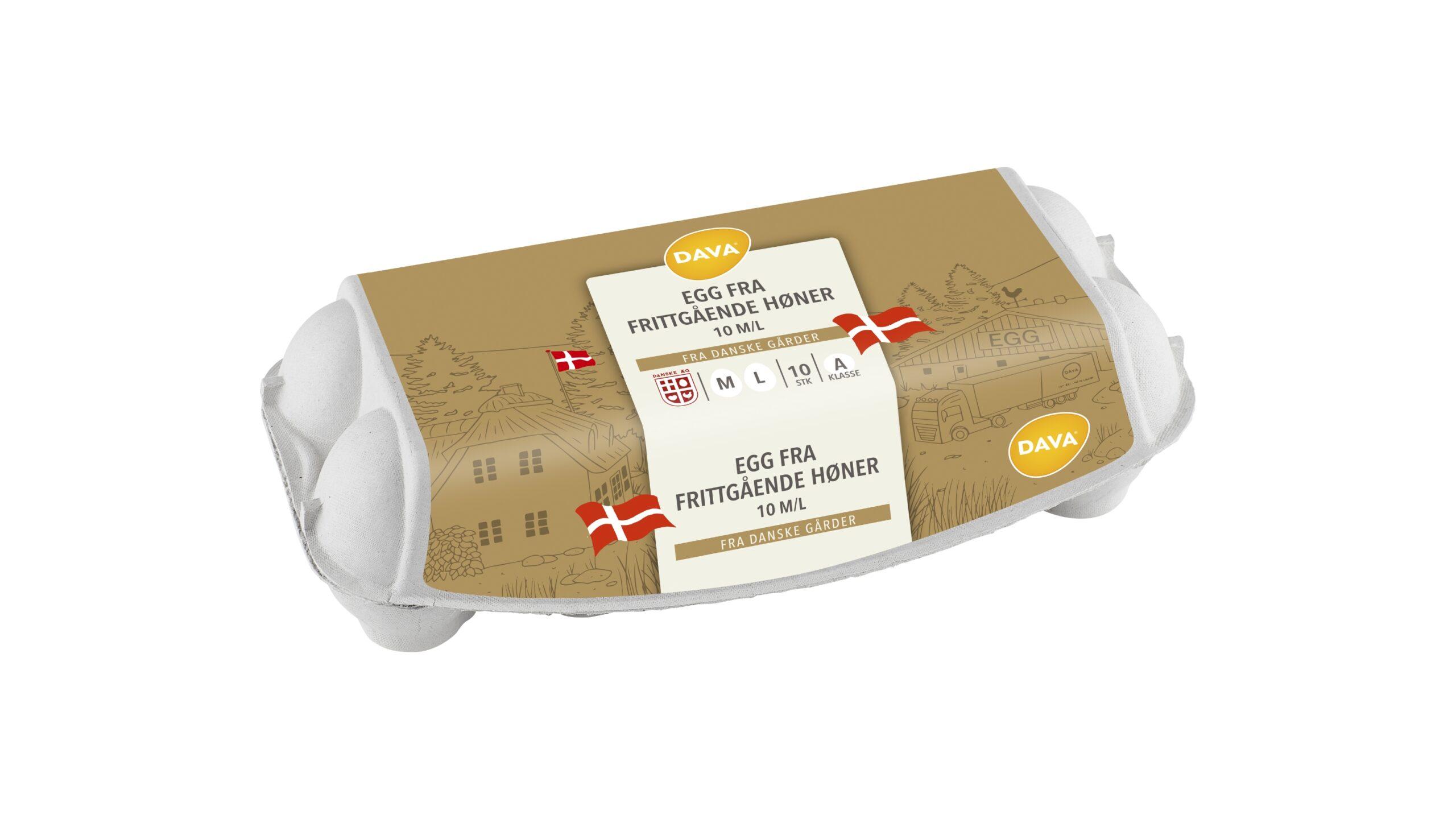 Bilde av DAVA egg fra frittgående høner