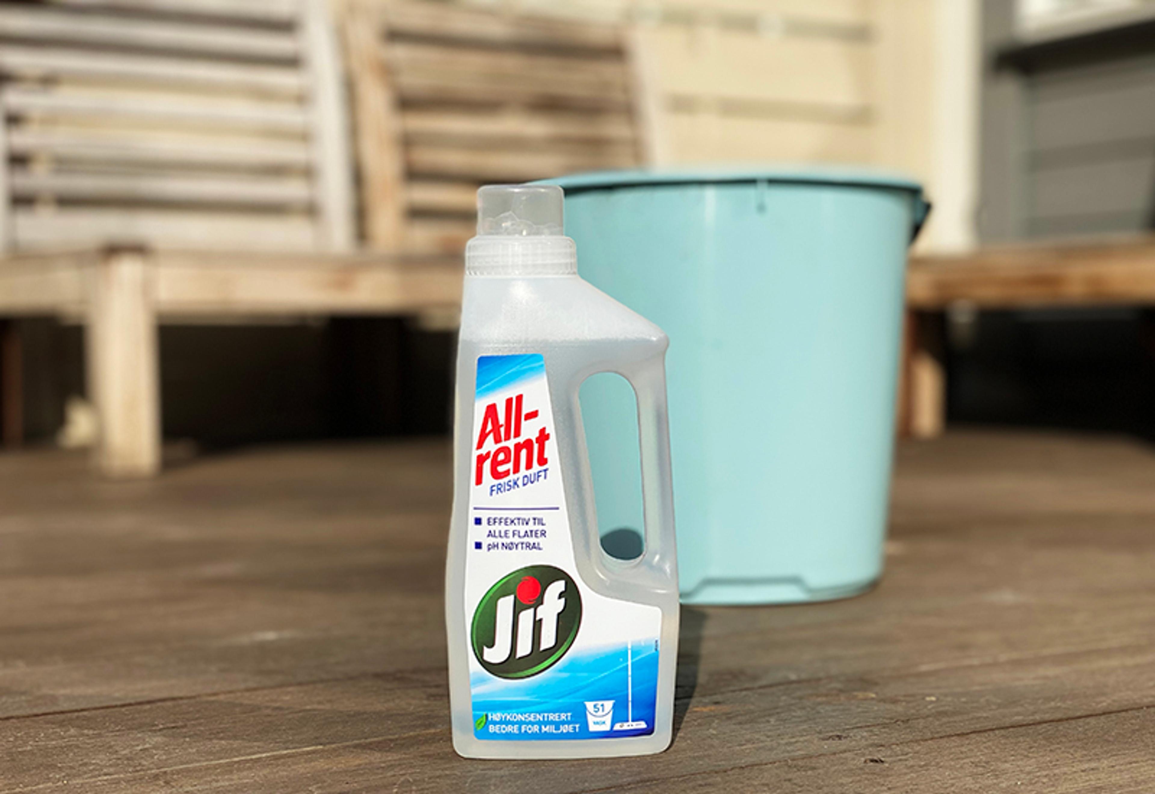 Jif allrent på terrasse