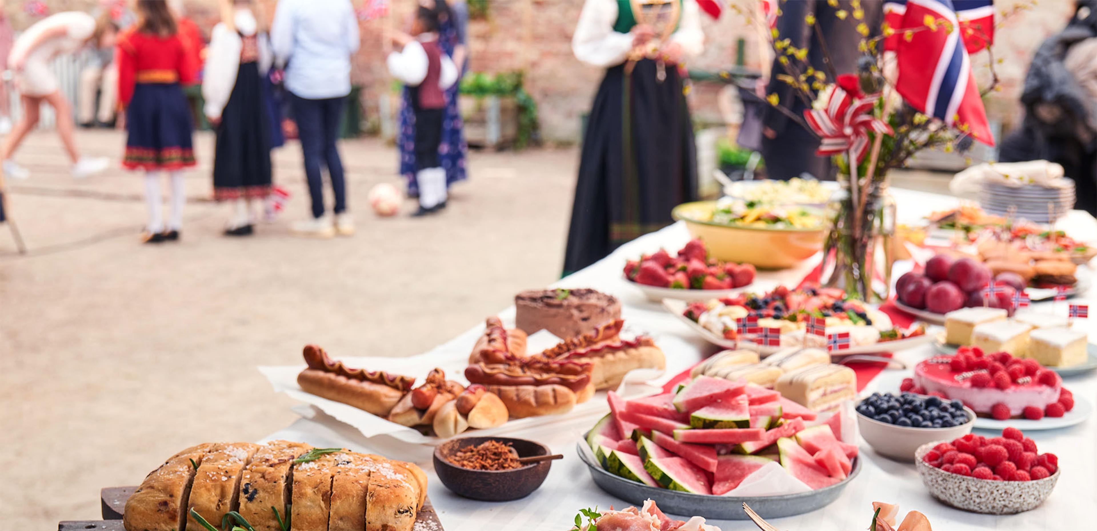 Dekket bord til 17. mai