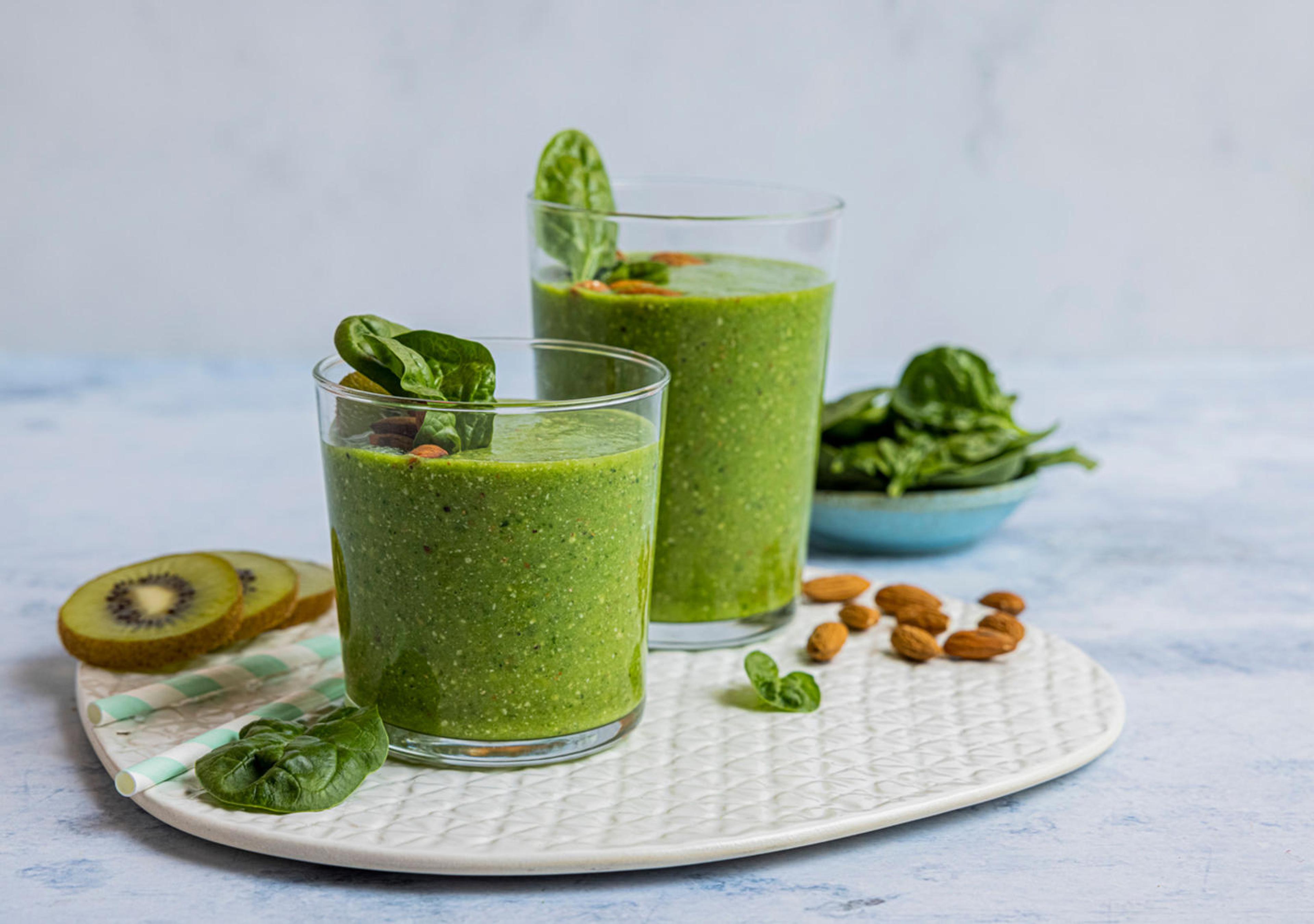 Grønn smoothie med grønnsaker