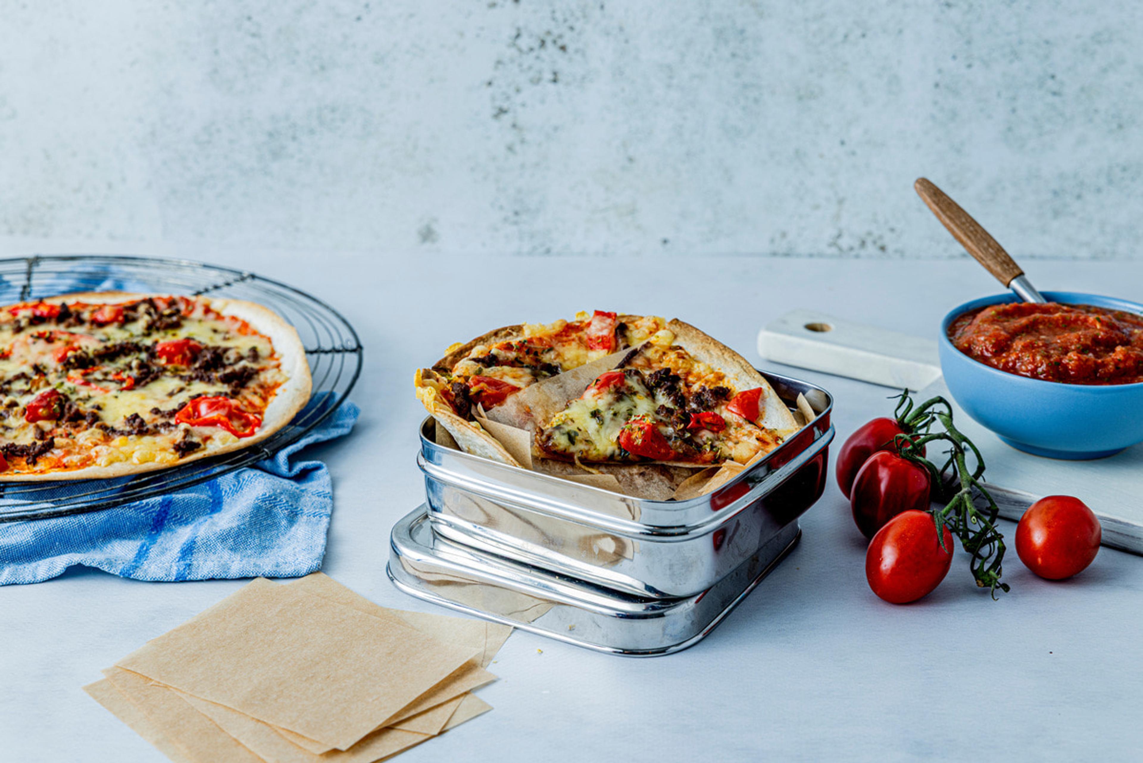 Pizza av tacorester