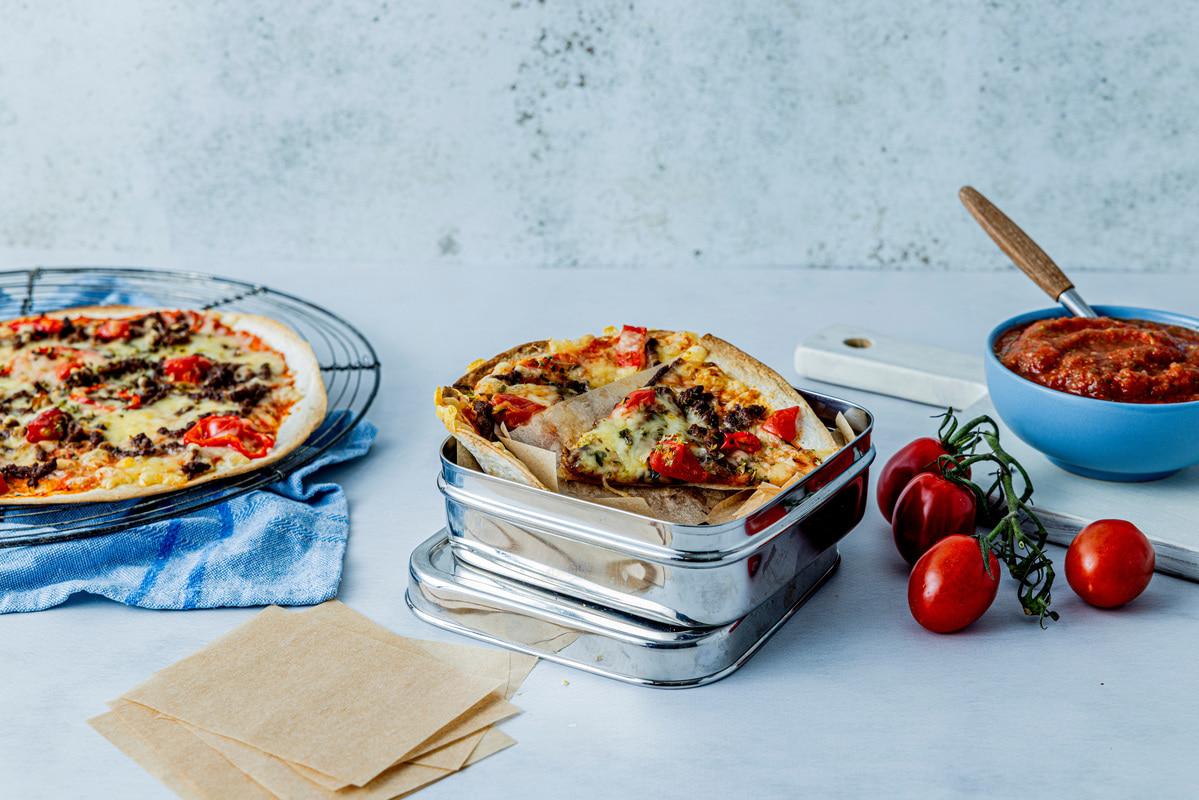 Pizza av tacorester