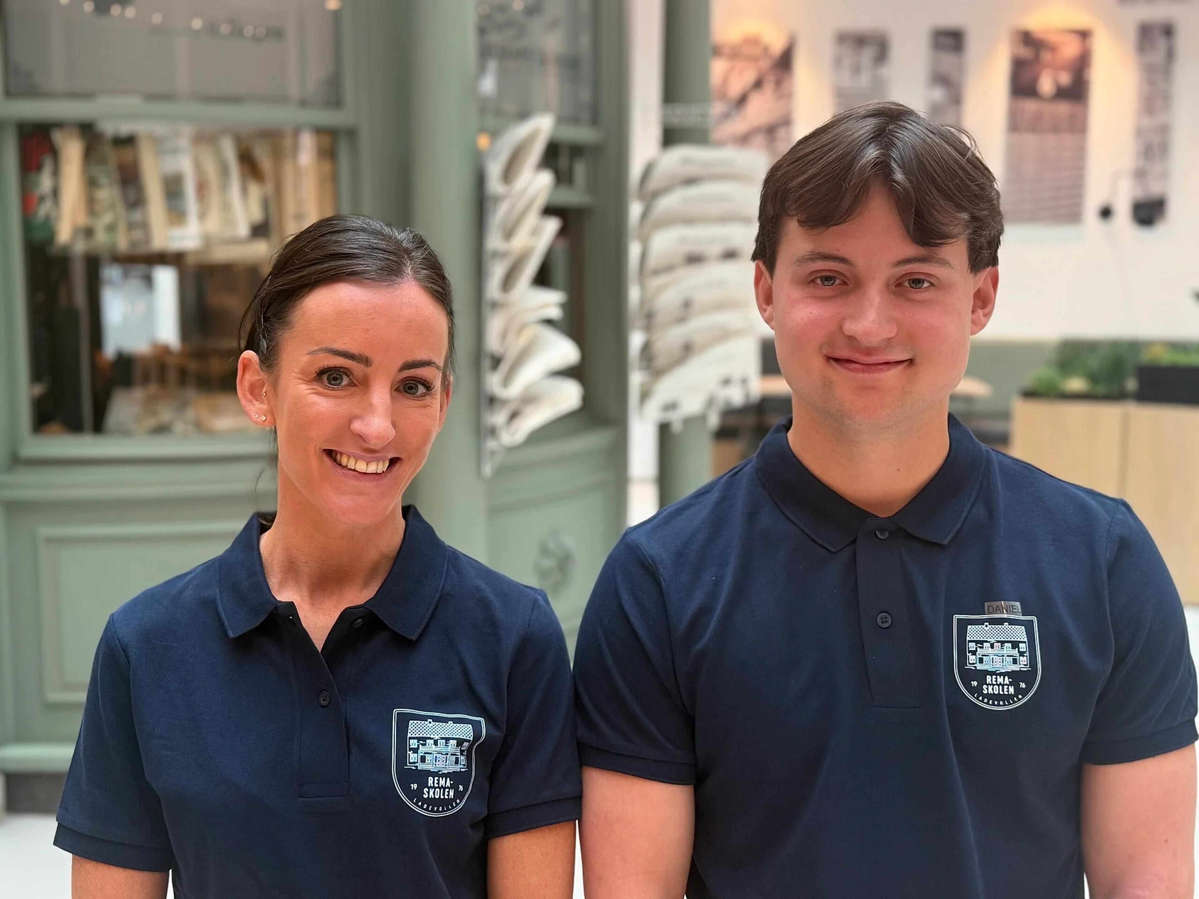 Tone Brekke og Daniel Pedersen, deltakere i REMA-skolens Talentprogram