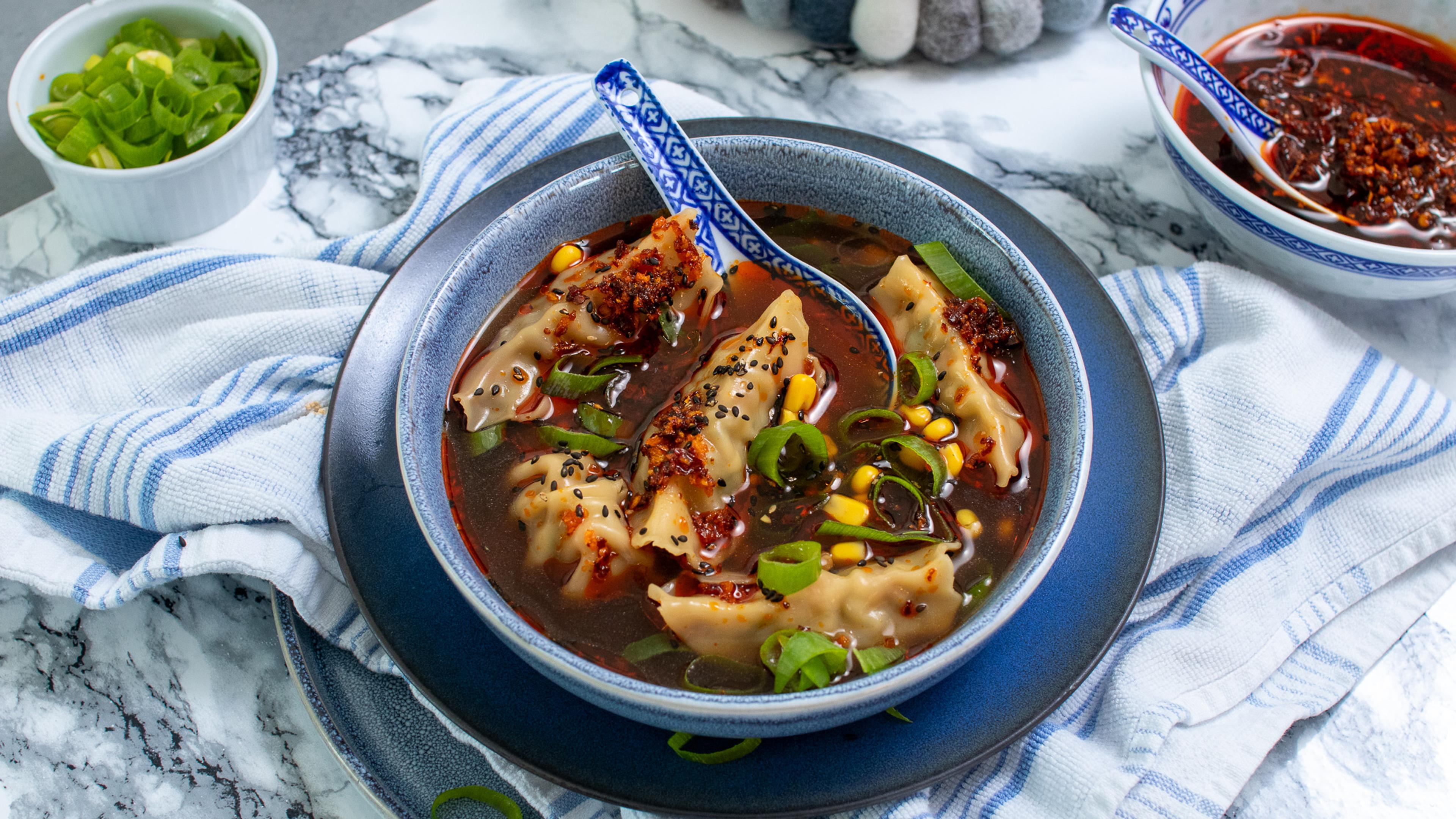 Bilde av dumplingsuppe