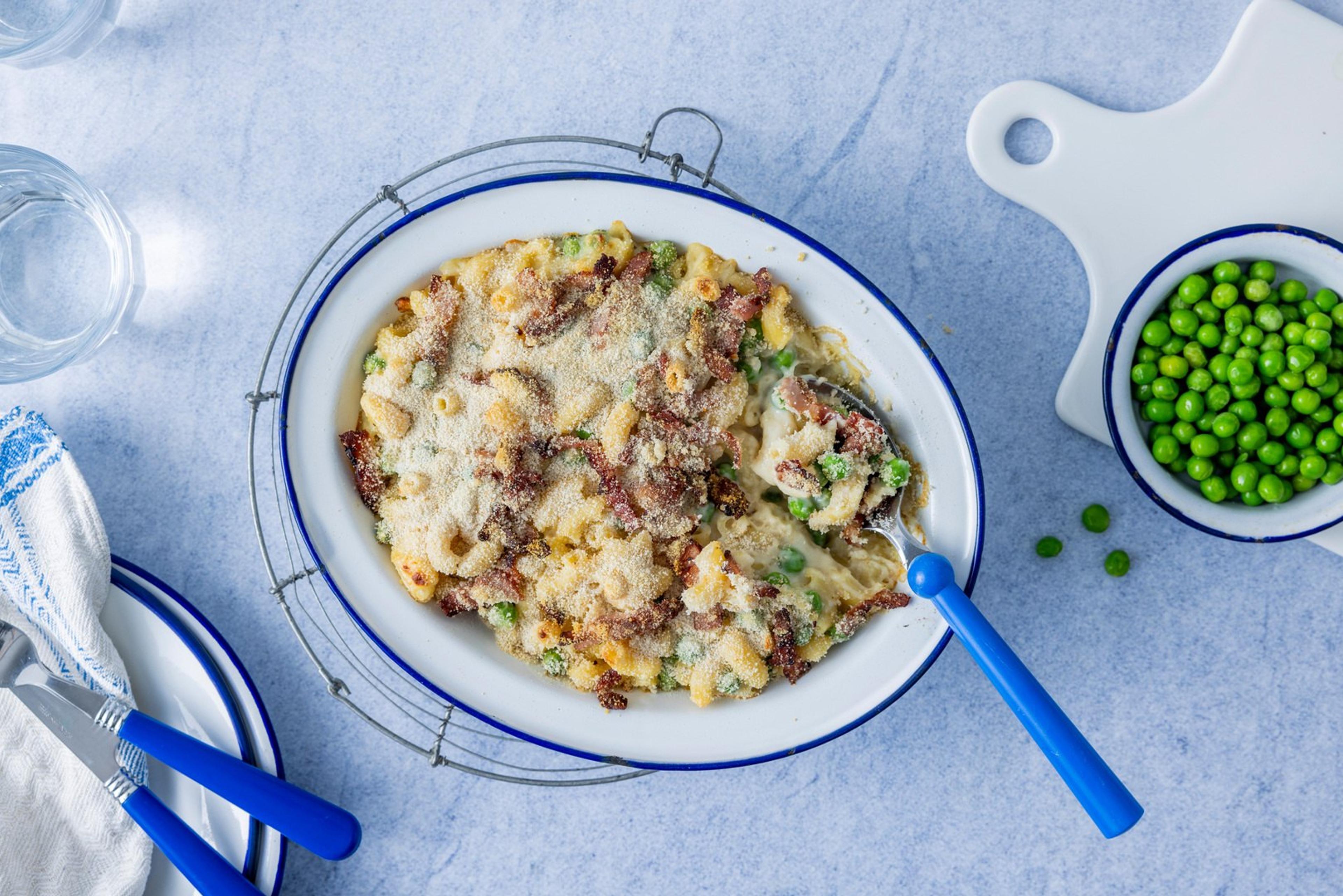 Mac and cheese med bacon