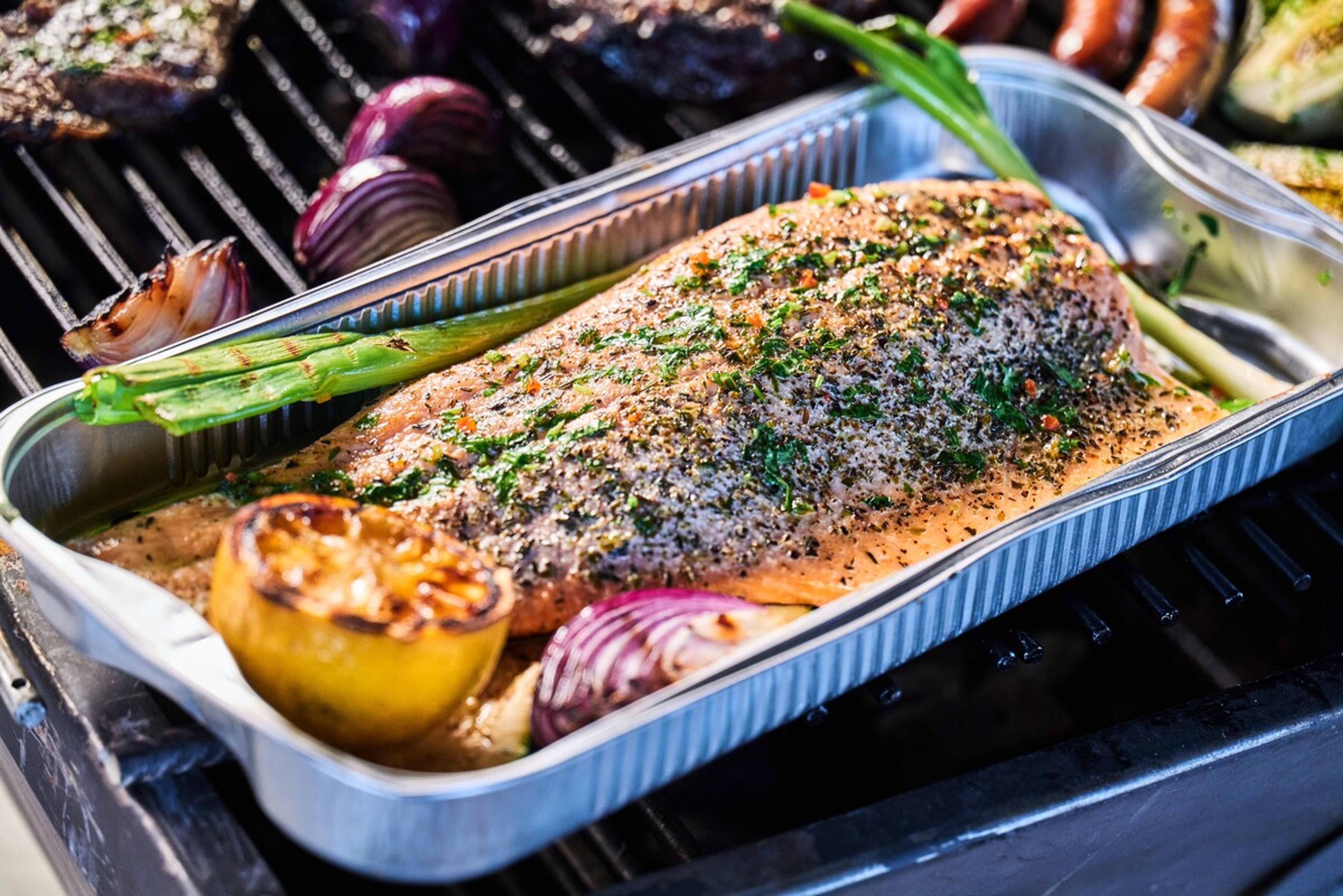 Bilde av grillet fisk