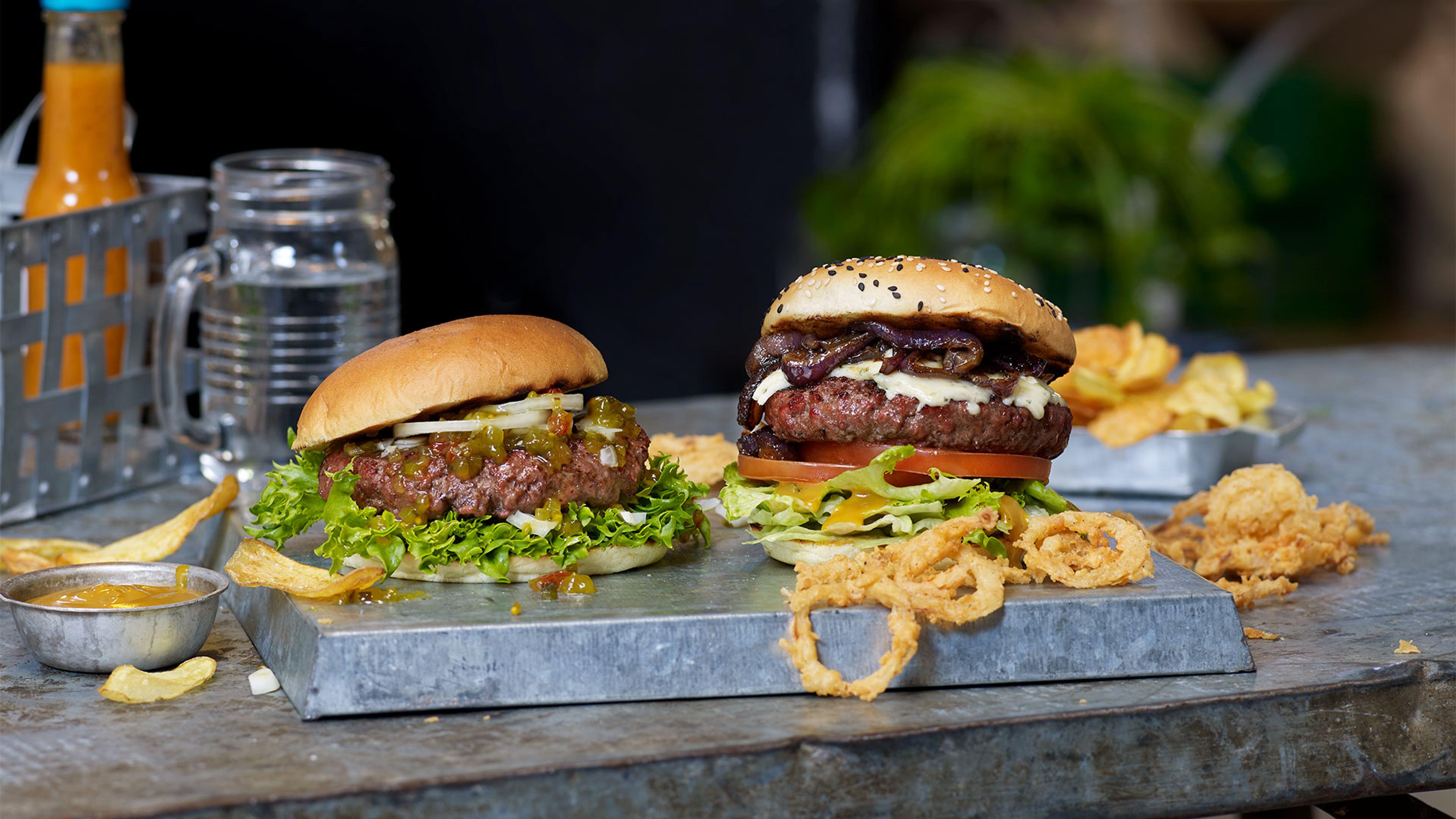 Hjemmelaget hamburger