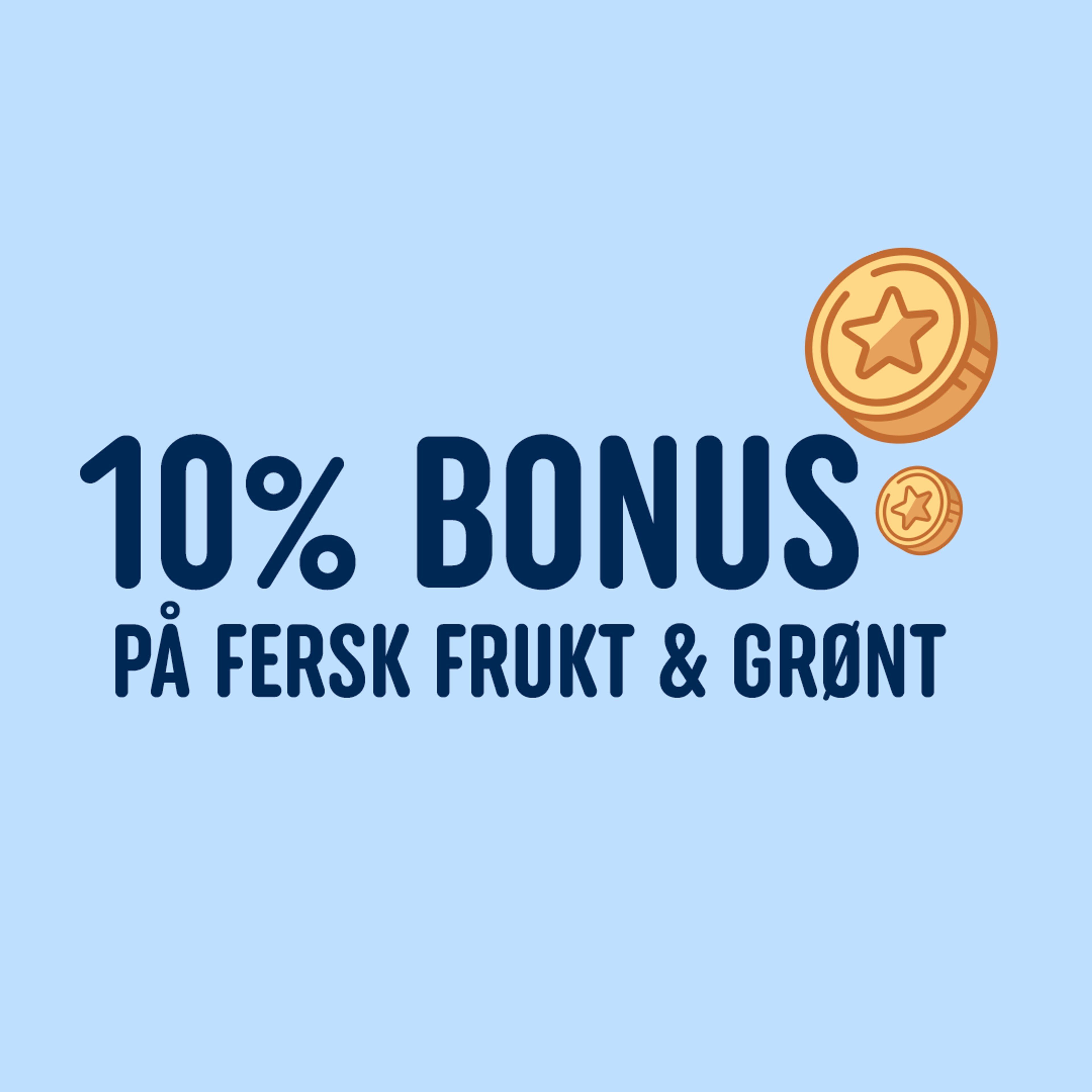 Bonus på frukt og grønt