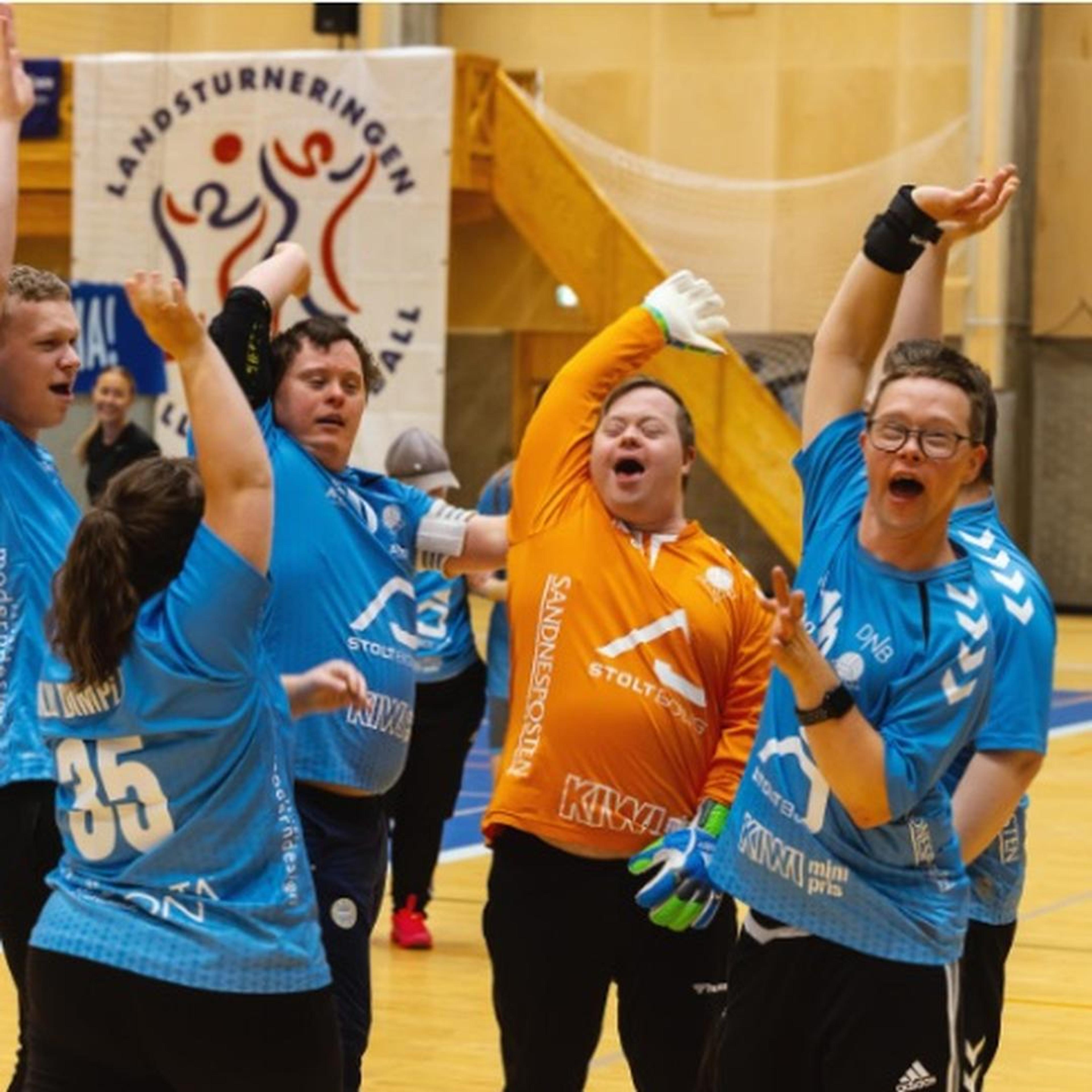 Flere godt engasjerte håndballspillere