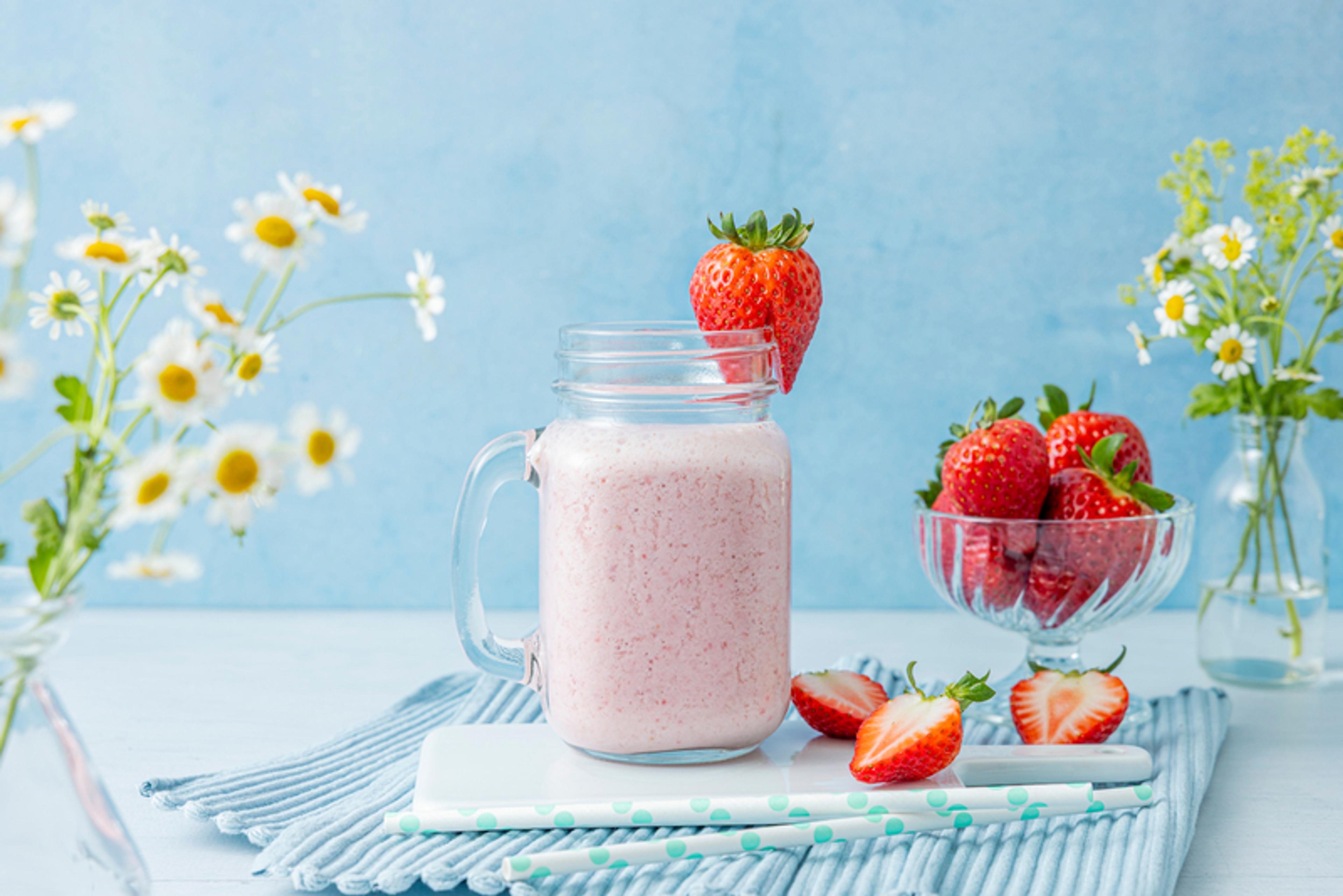 Jordbærsmoothie