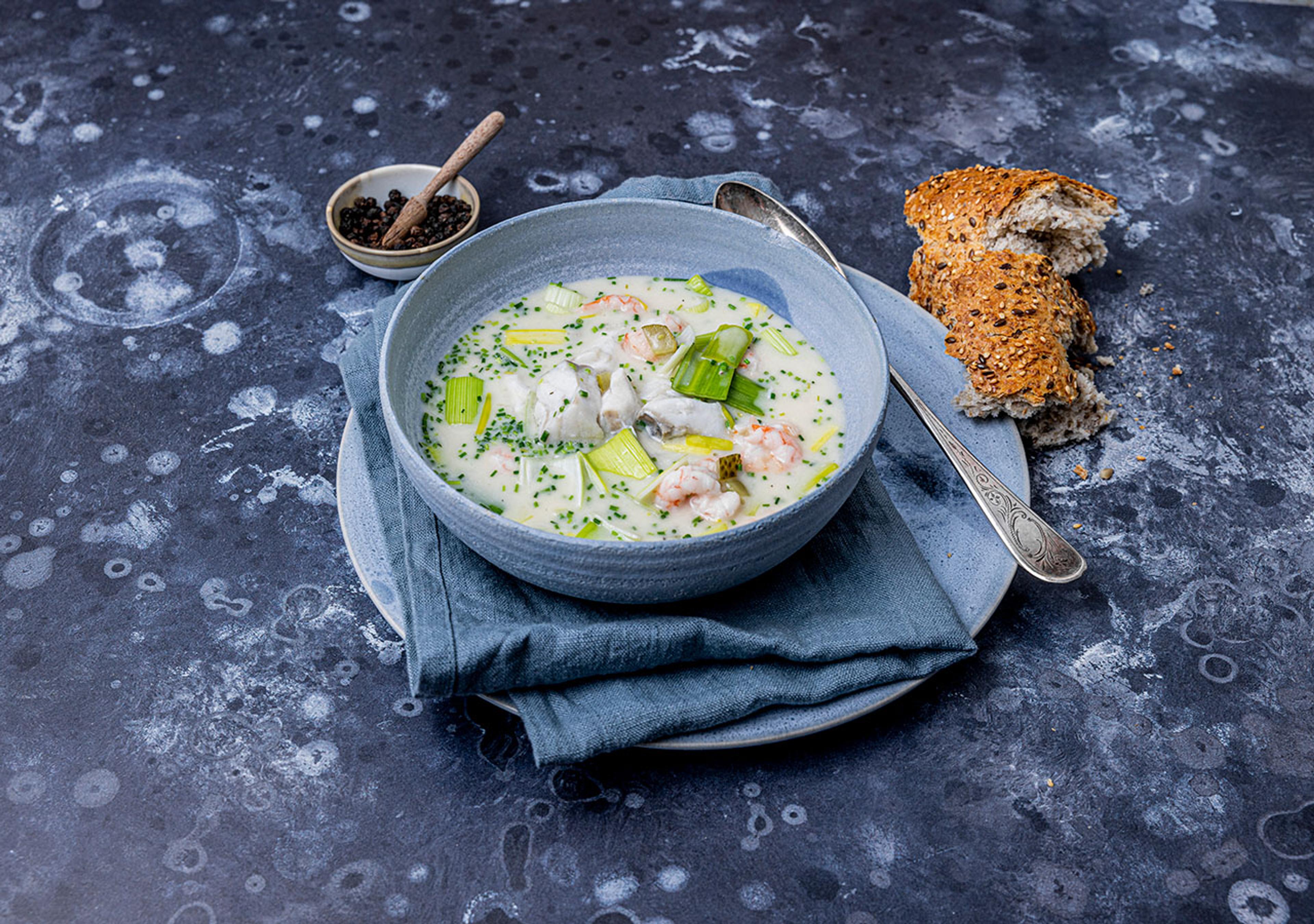 Fiskesuppe med sei
