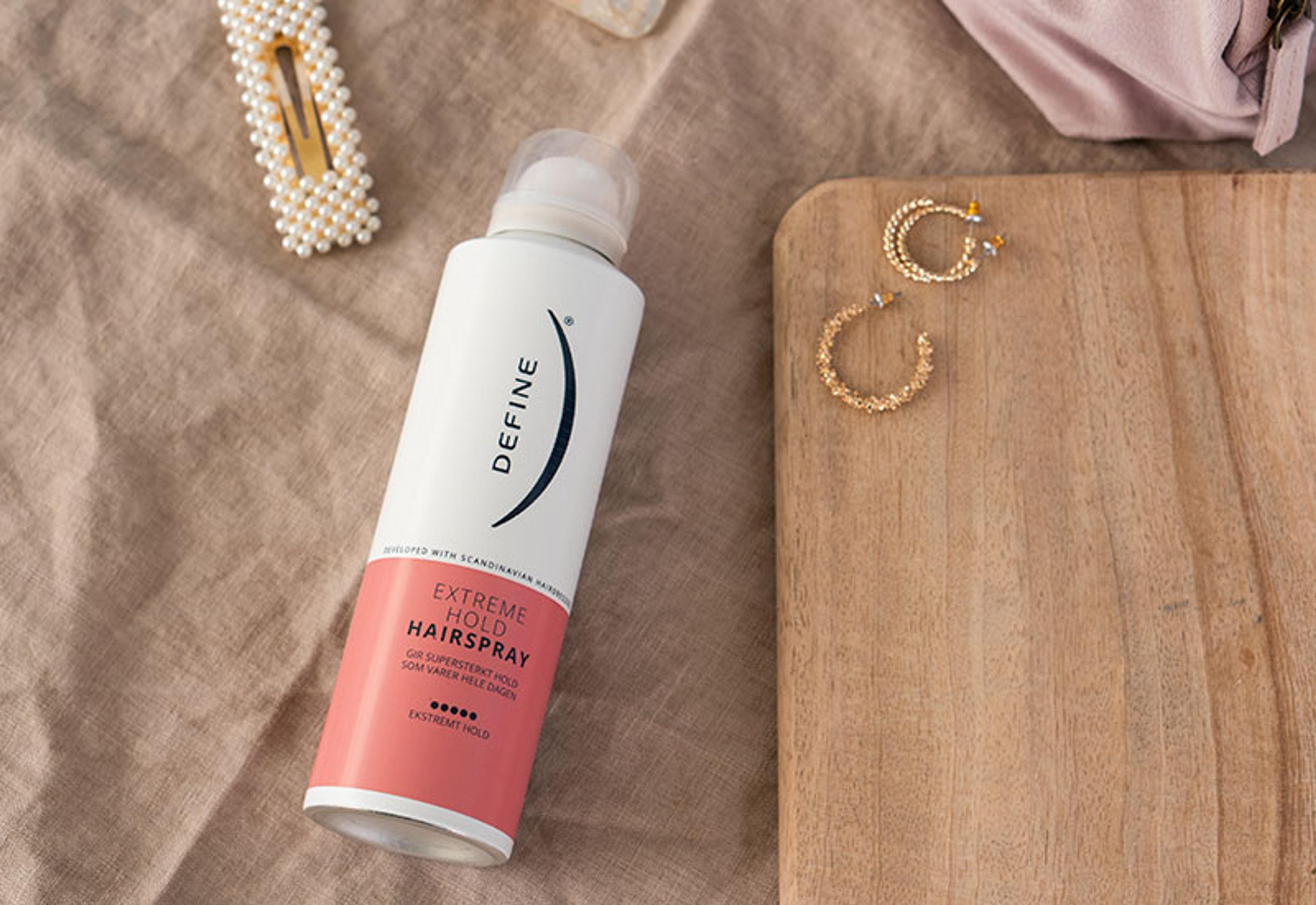Define hårprodukter extreme hold hairspray