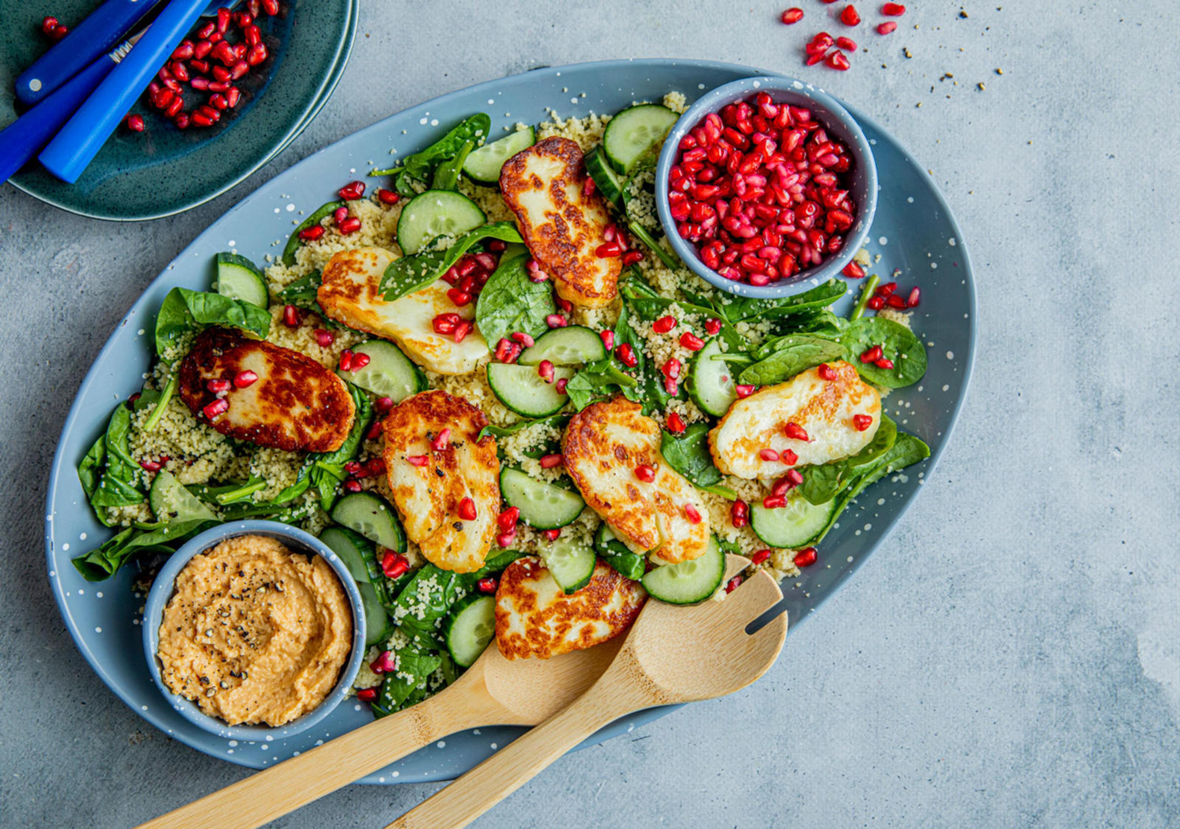 Couscoussalat med halloumi