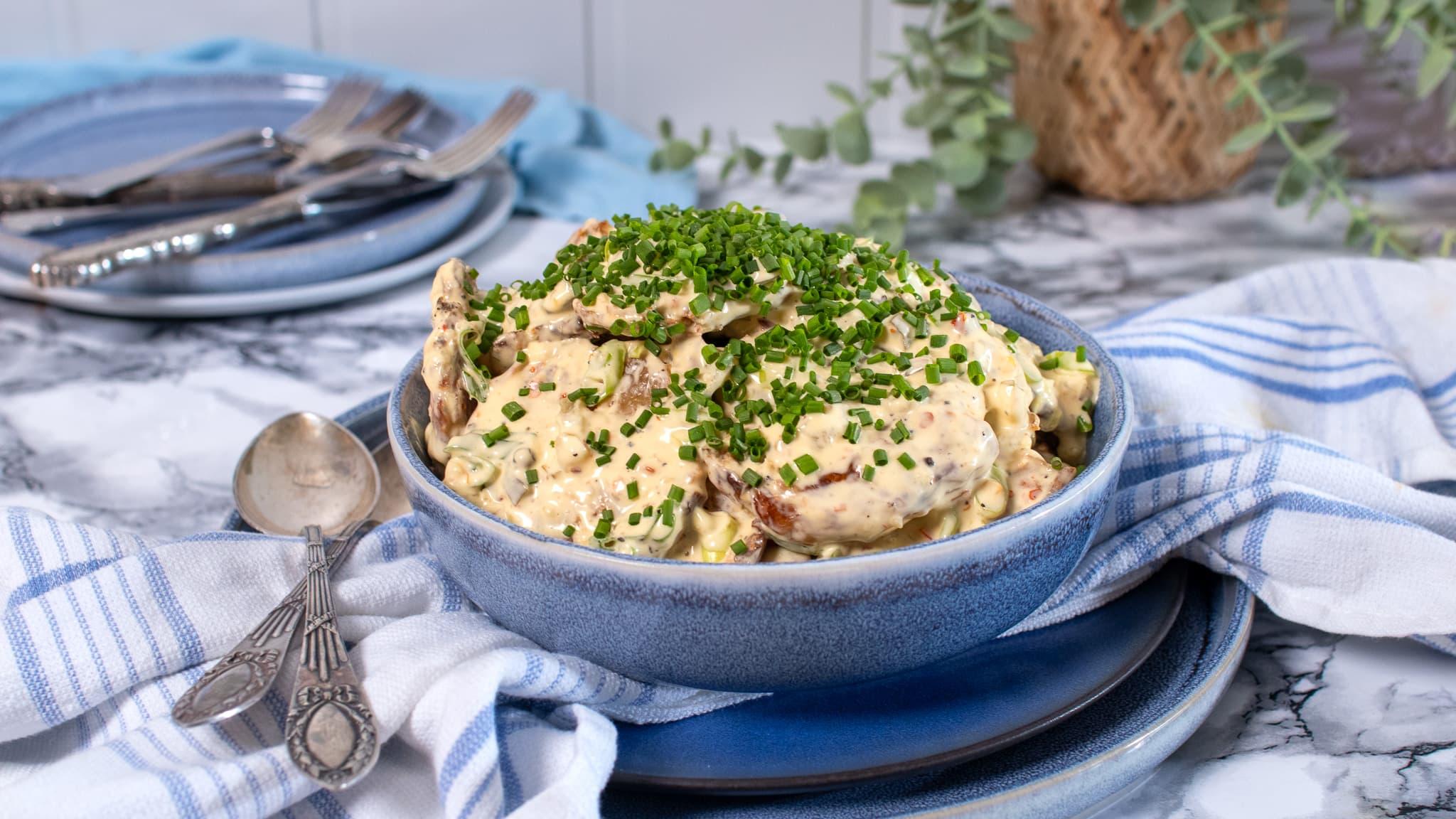 Smashed potato salad