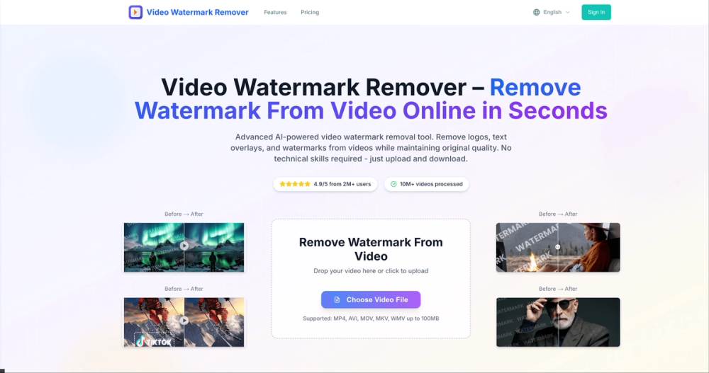 image of  Video Watermark Remover AI  