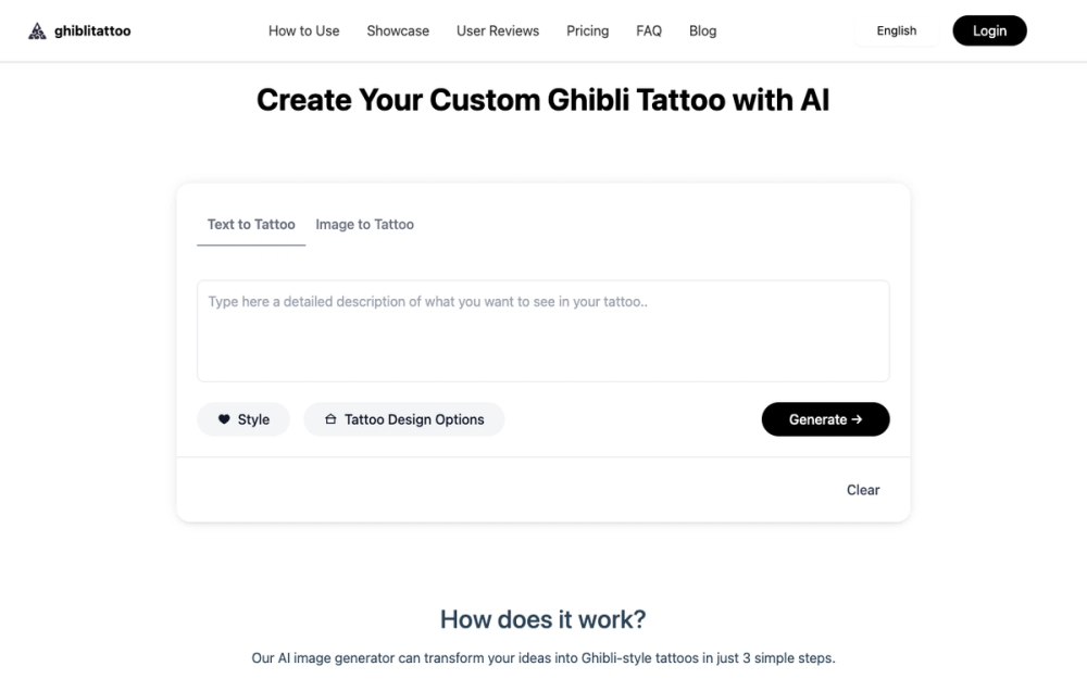 image of Ghibli Tattoo