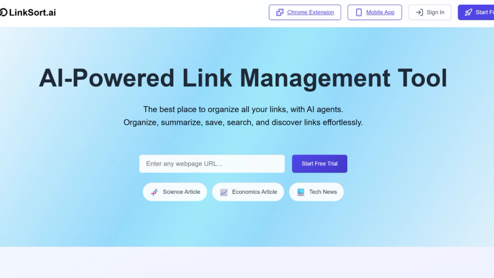 image of LinkSort AI