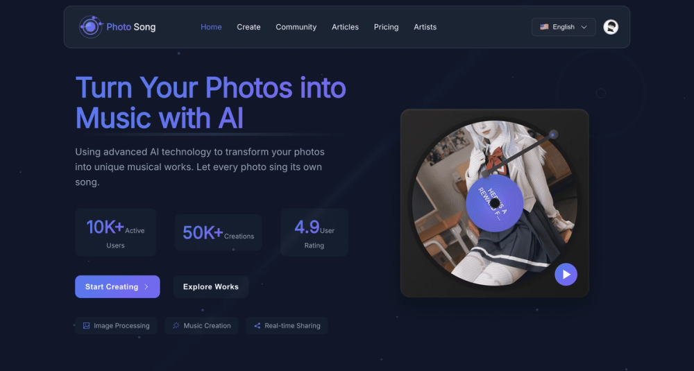 image of PhotoSong AI