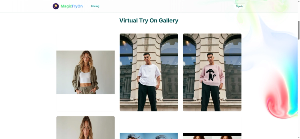 image of virtual try on