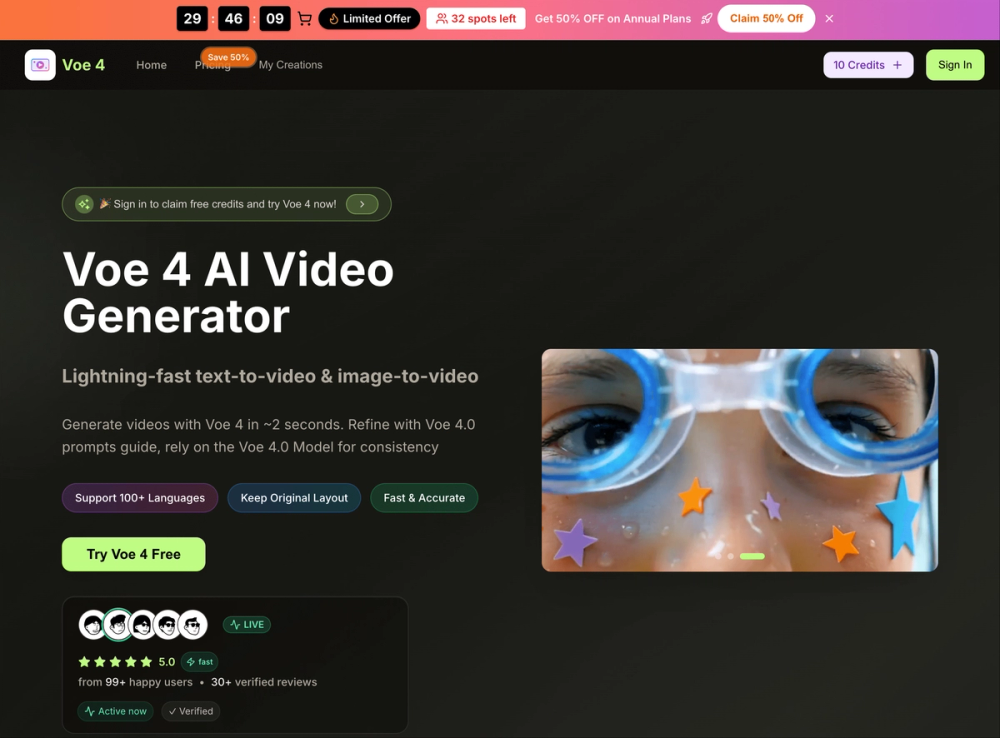 image of Voe4 AI Video