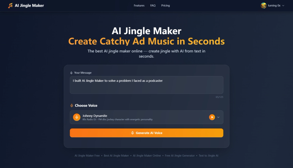 image of AI Jingle Maker