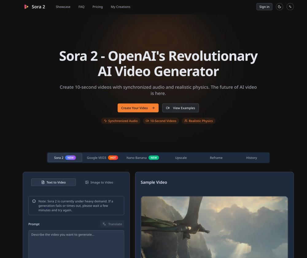 image of Sora 2 image of Sora 2
