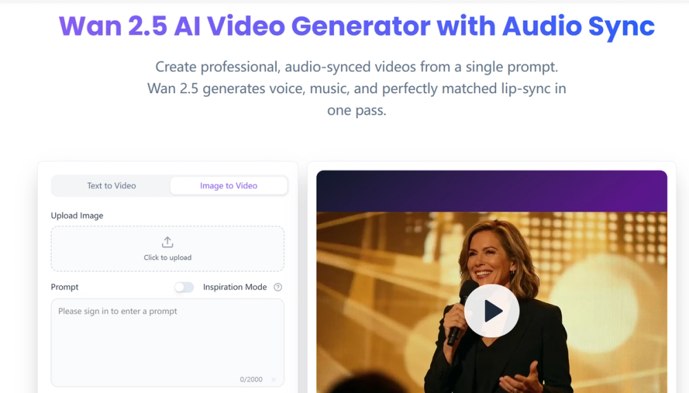 image of Wan2.5 AI Video Generator