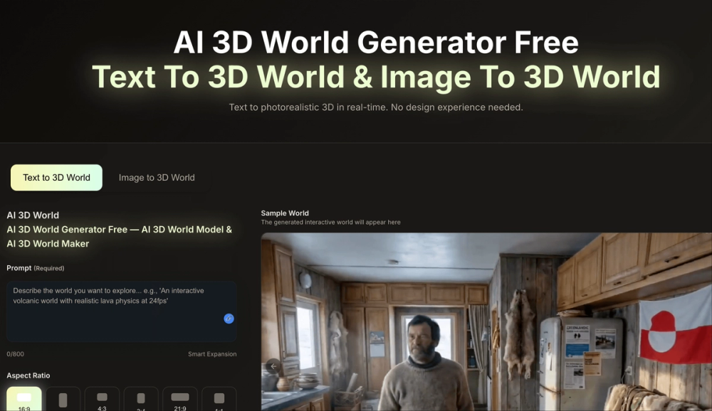 image of ai 3d world
