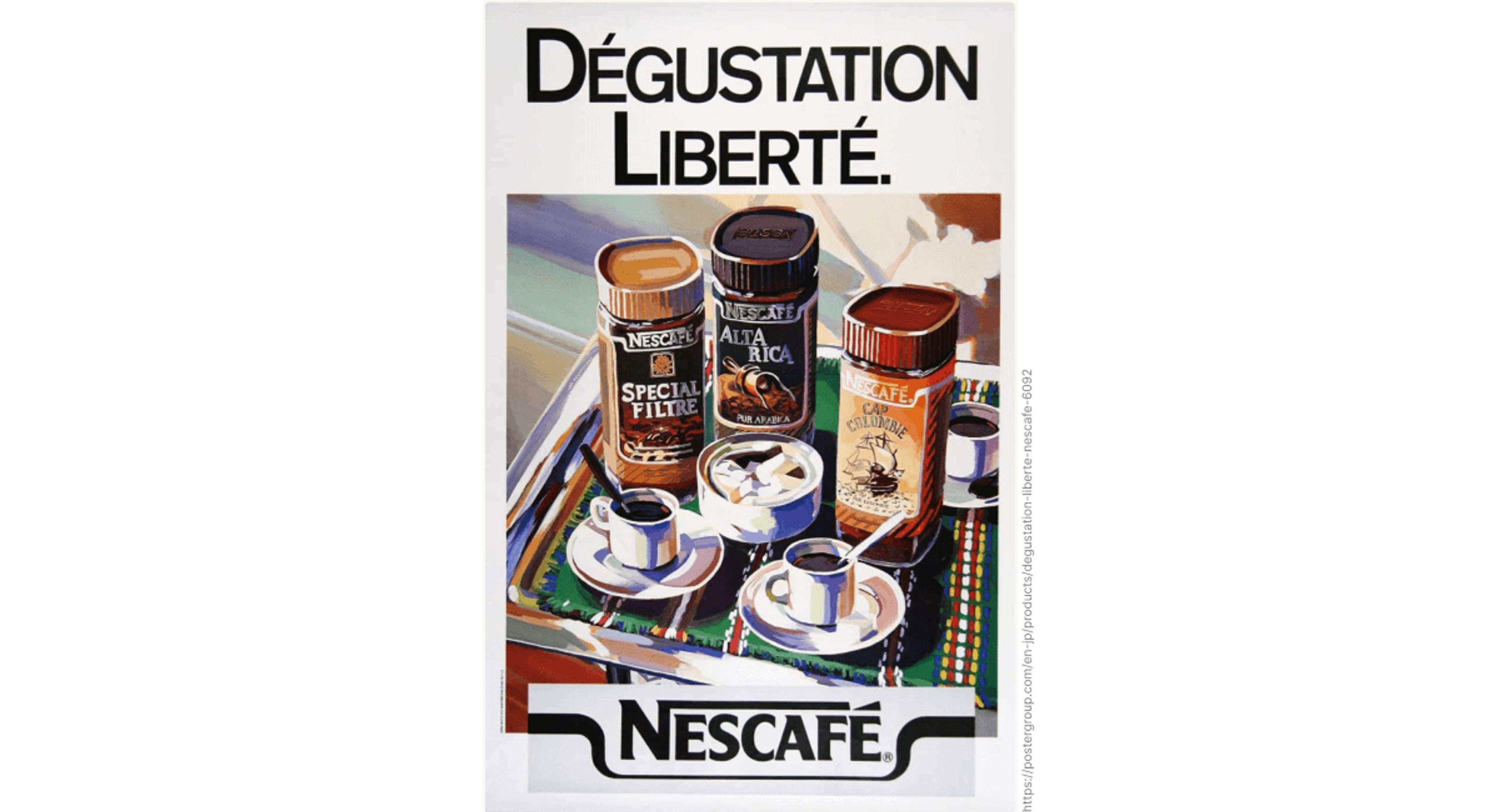 1970s Nescafe Poster