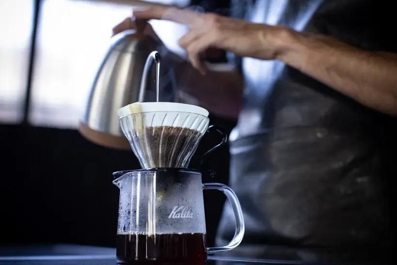 Kalita brewing method for coffee (Code Black Coffee Roasters AU)