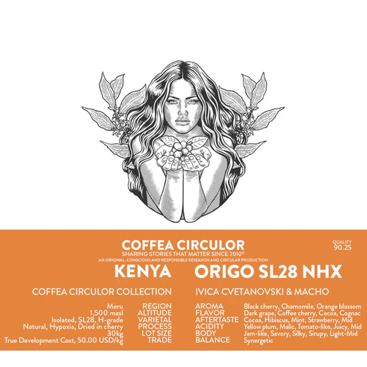 The level of detail on these Kenyan coffee beans from Coffea Circulor
