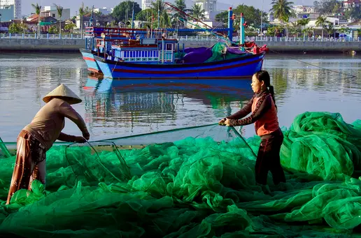 South Vietnam Fishing Village